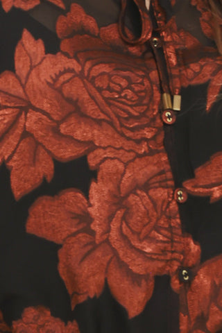 JUST DARK ENOUGH TO FEEL SPECIAL WOVEN TOP