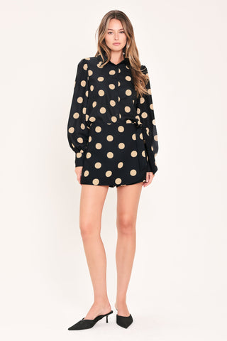 URBAN CIRCLES WOVEN TOP - Glamourous Grace