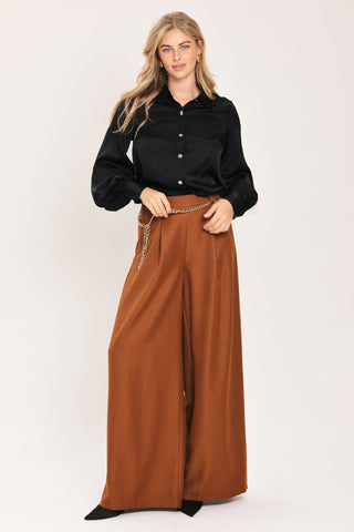BLACK ORBIT WOVEN TOP