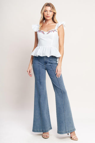 SWEETEST MOMENT WOVEN TOP - Glamourous Grace