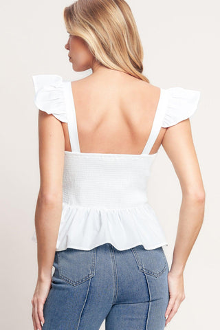 SWEETEST MOMENT WOVEN TOP - Glamourous Grace
