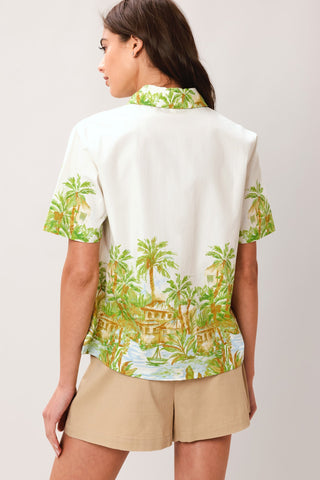 PALM CURRENT WOVEN TOP - Glamourous Grace