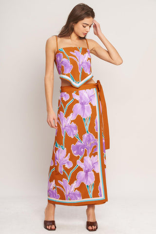 SUMMER IRIS SCARF TOP - Glamourous Grace