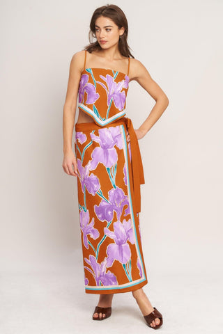 SUMMER IRIS SCARF TOP - Glamourous Grace