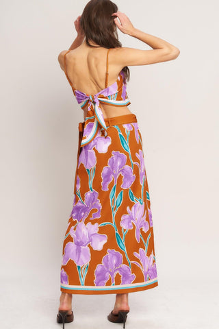 SUMMER IRIS SCARF TOP - Glamourous Grace
