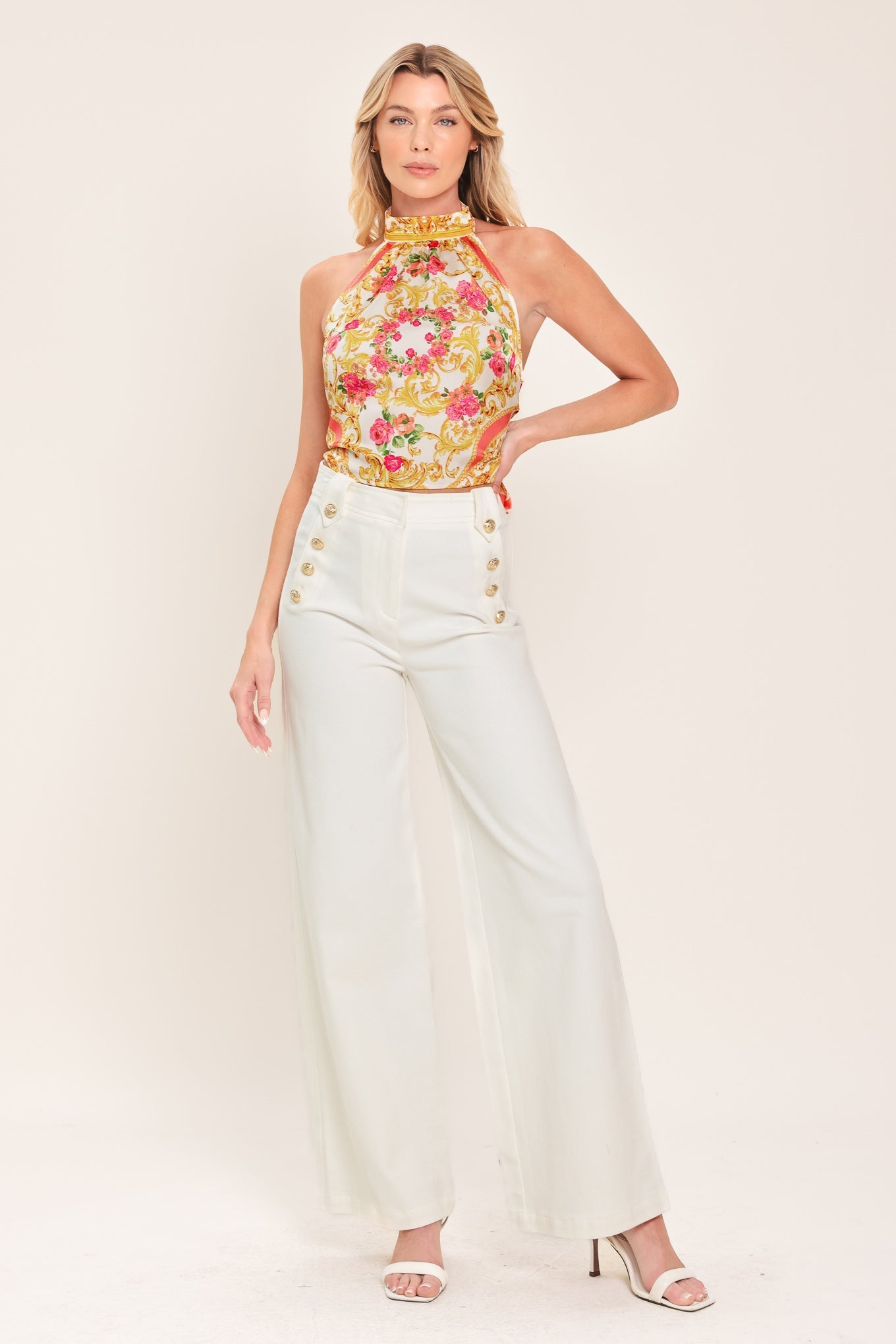 LUXE LOVE STORY WOVEN WOVEN CROP TOP - Glamourous Grace