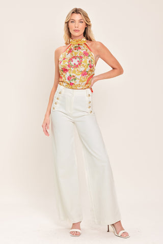 LUXE LOVE STORY WOVEN WOVEN CROP TOP - Glamourous Grace