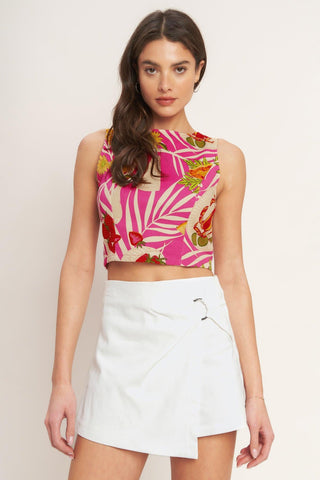 ARTY VACATION WOVEN TOP - Glamourous Grace