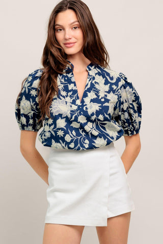 FEELING ROMANTIC WOVEN TOP - Glamourous Grace