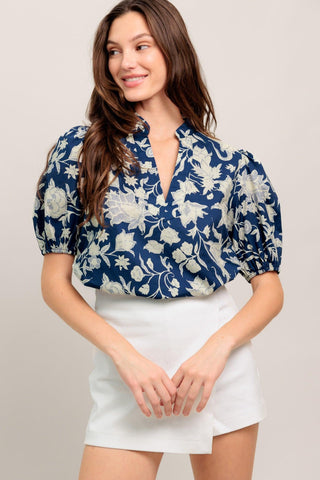 FEELING ROMANTIC WOVEN TOP - Glamourous Grace