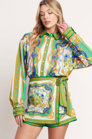 VINTAGE HEIRESS WOVEN TOP - Glamourous Grace