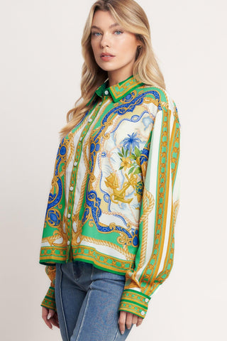 VINTAGE HEIRESS WOVEN TOP - Glamourous Grace