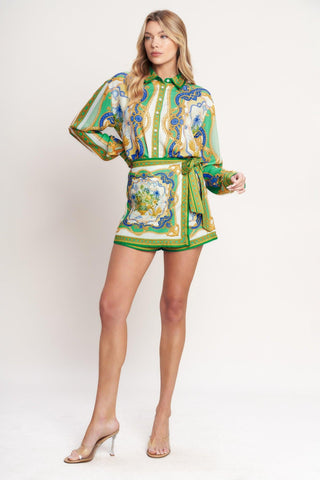 VINTAGE HEIRESS WOVEN TOP - Glamourous Grace