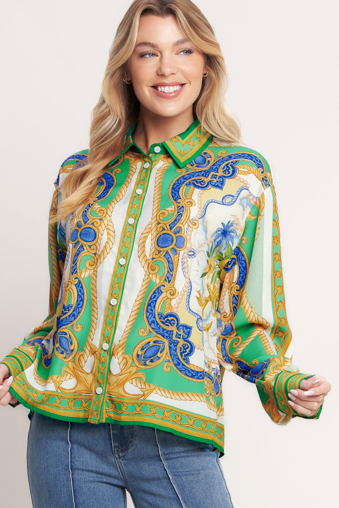 VINTAGE HEIRESS WOVEN TOP - Glamourous Grace