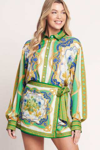 VINTAGE HEIRESS WOVEN TOP - Glamourous Grace