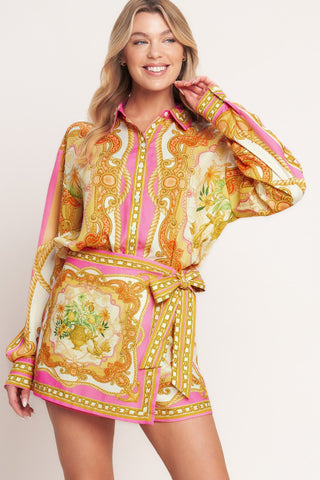 VINTAGE HEIRESS WOVEN TOP - Glamourous Grace