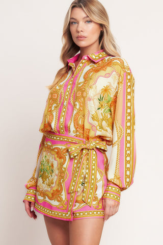 VINTAGE HEIRESS WOVEN TOP - Glamourous Grace