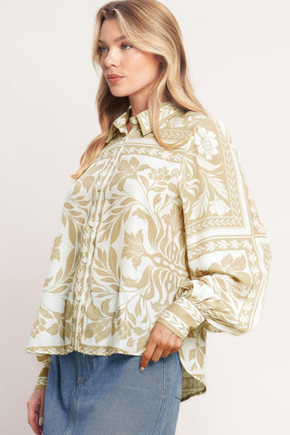 PALM BAZAAR WOVEN TOP - Glamourous Grace