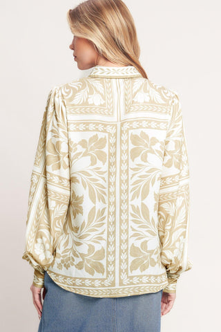 PALM BAZAAR WOVEN TOP - Glamourous Grace