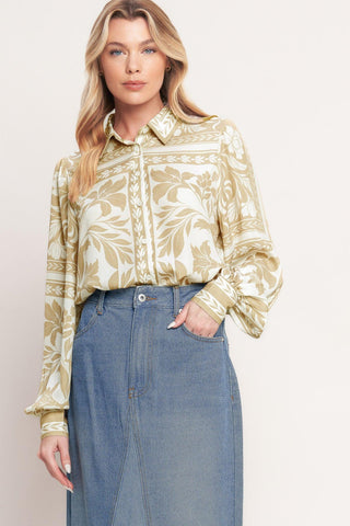 PALM BAZAAR WOVEN TOP - Glamourous Grace