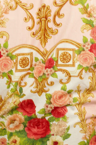 PALACE ROSE STATEMENT WOVEN CROP TOP - Glamourous Grace