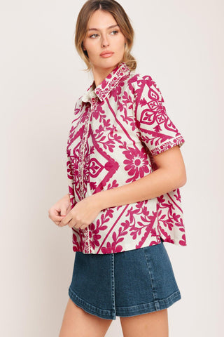 WEEKDAY WRAP WOVEN TOP - Glamourous Grace