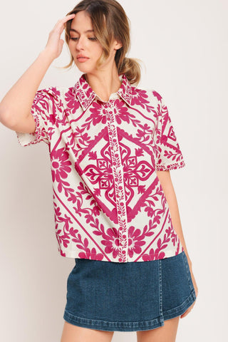 WEEKDAY WRAP WOVEN TOP - Glamourous Grace