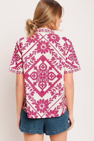WEEKDAY WRAP WOVEN TOP - Glamourous Grace