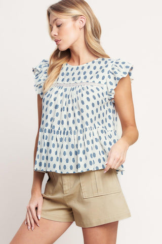 EASY GOING WOVEN TOP - Glamourous Grace