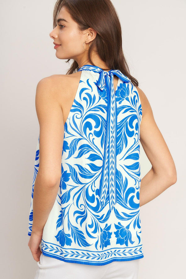 COASTAL CHARM HALTER WOVEN TOP - Glamourous Grace
