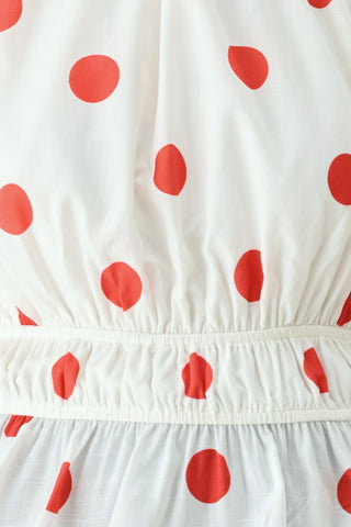 CHERRY KISS POLKA DOT WOVEN TOP - Glamourous Grace