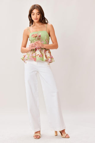 SOFT GARDEN WOVEN TOP - Glamourous Grace