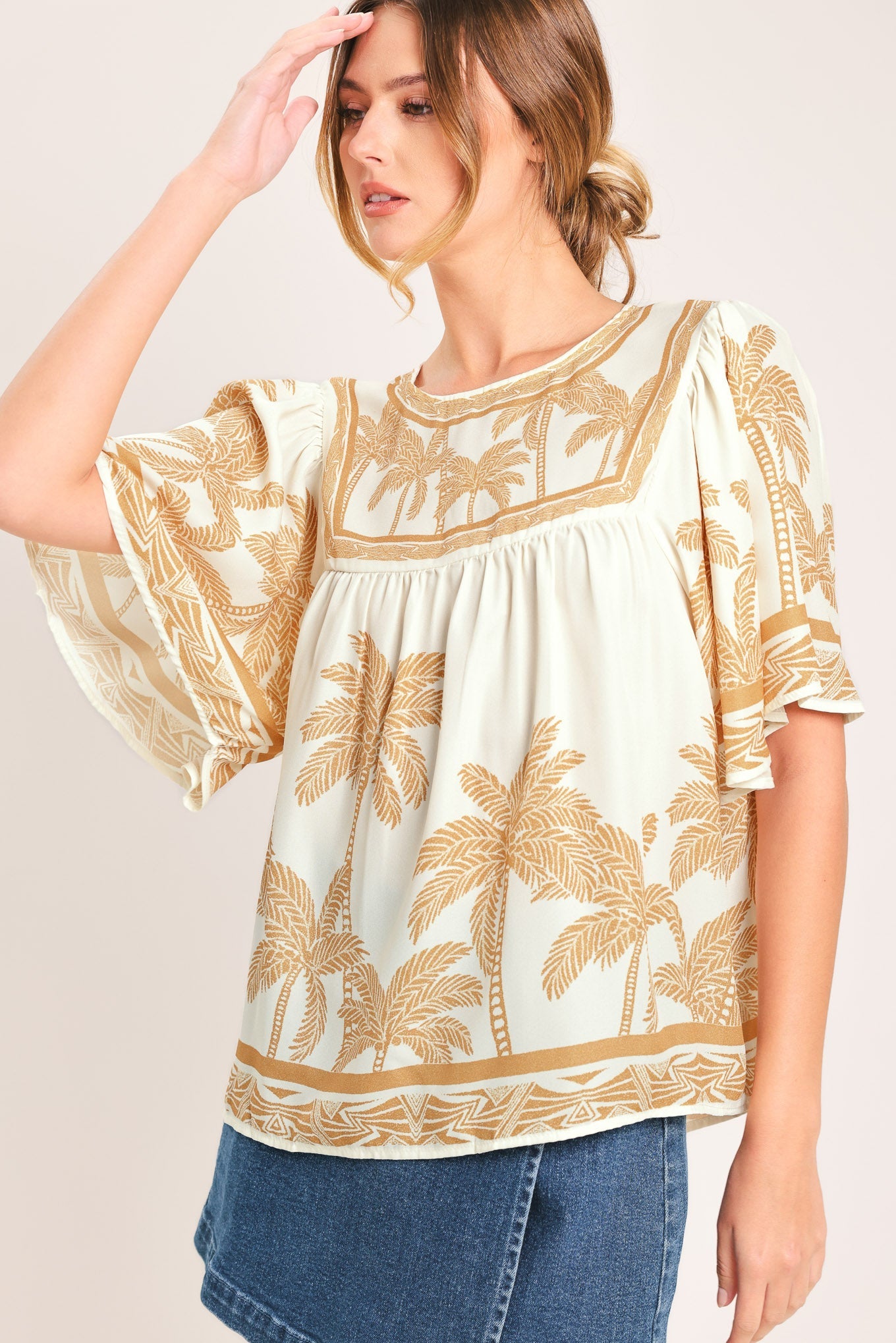 BREEZE STORY WOVEN TOP - Glamourous Grace
