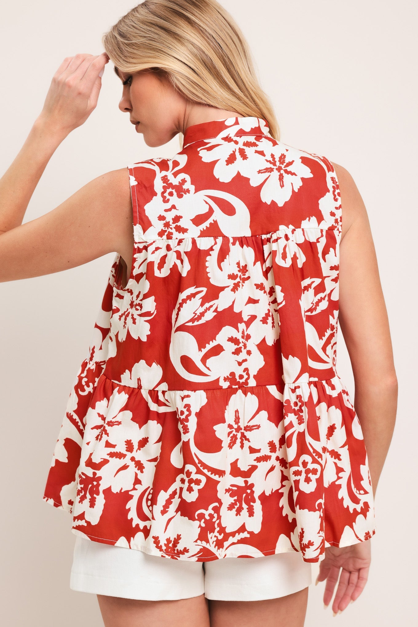 SUNSET BLOOM WOVEN TOP - Glamourous Grace