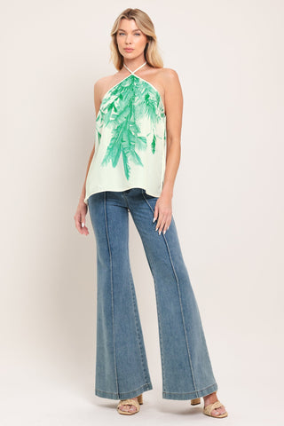 PALM SERENE WOVEN TOP - Glamourous Grace