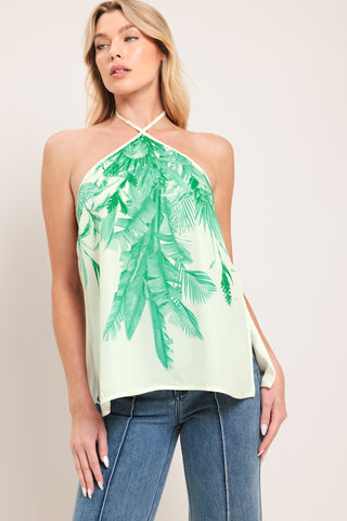 PALM SERENE WOVEN TOP - Glamourous Grace