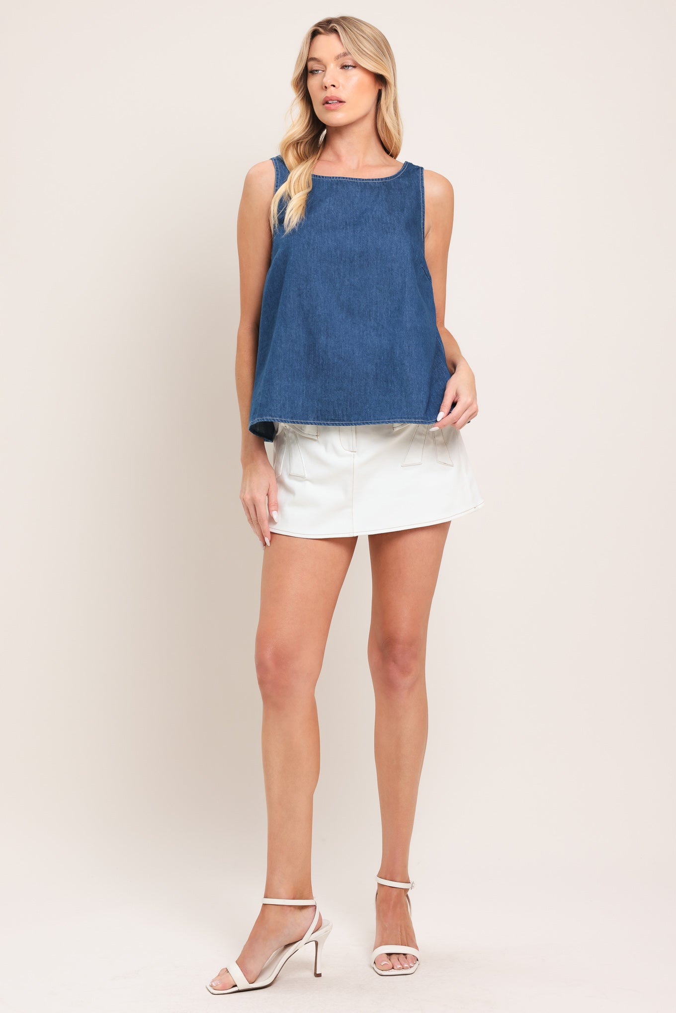 WASHED FLOW WOVEN TOP - Glamourous Grace