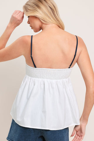 SWEET WHISPER WOVEN TOP - Glamourous Grace
