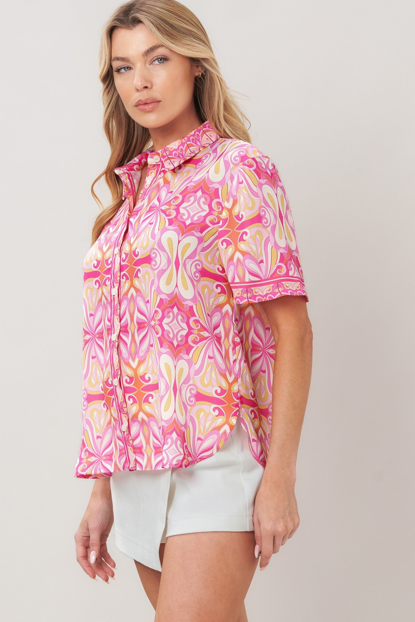 CANDY ORBIT WOVEN TOP - Glamourous Grace