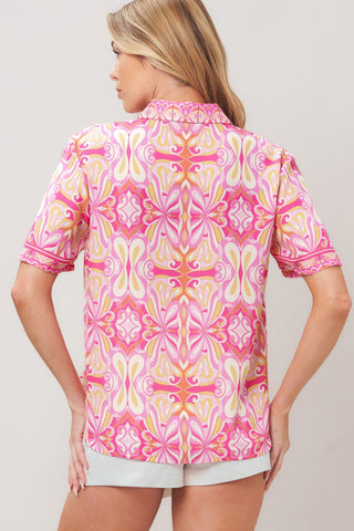 CANDY ORBIT WOVEN TOP - Glamourous Grace