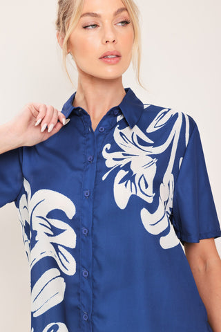 COASTAL BLOOM WOVEN TOP - Glamourous Grace