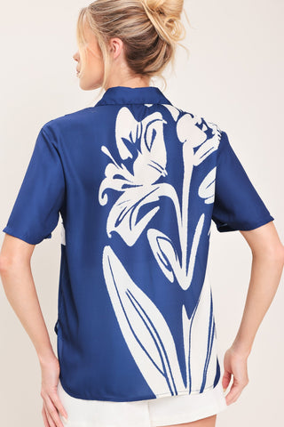 COASTAL BLOOM WOVEN TOP - Glamourous Grace