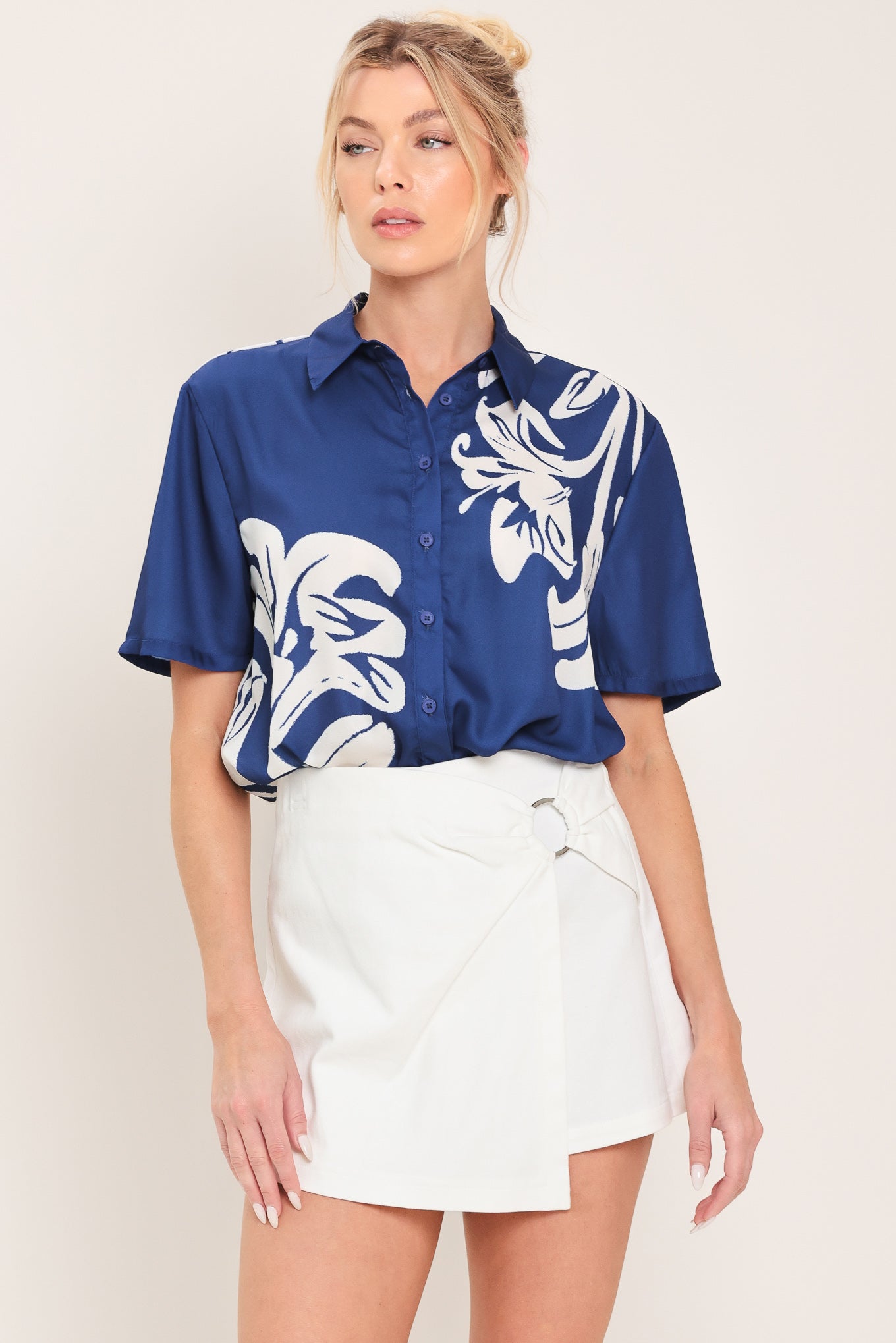 COASTAL BLOOM WOVEN TOP - Glamourous Grace