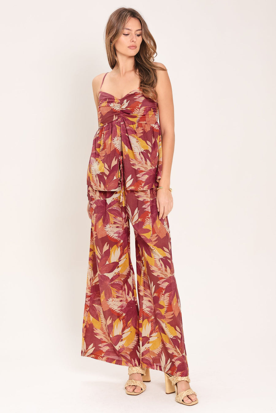 RESORT DREAM PALAZZO WOVEN TOP - Glamourous Grace