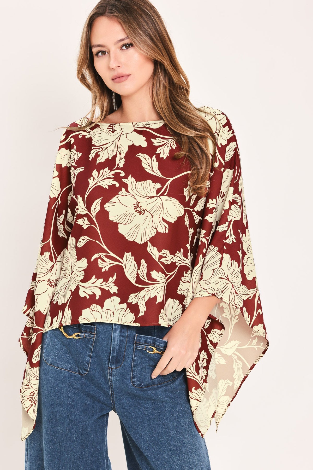 RUBY VINE INTERLUDE WOVEN TOP - Glamourous Grace