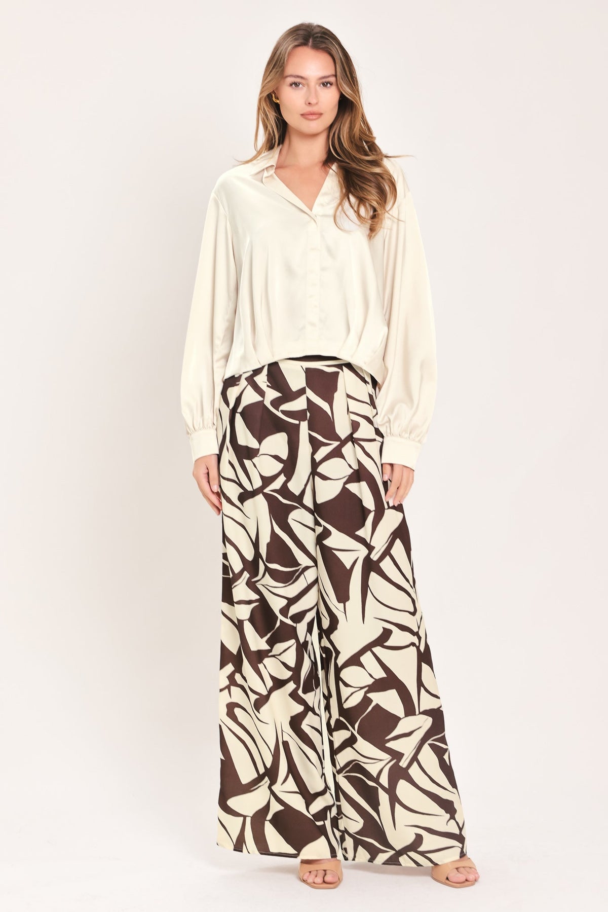 CANDLELIGHT COLLAR GRACE WOVEN TOP - Glamourous Grace