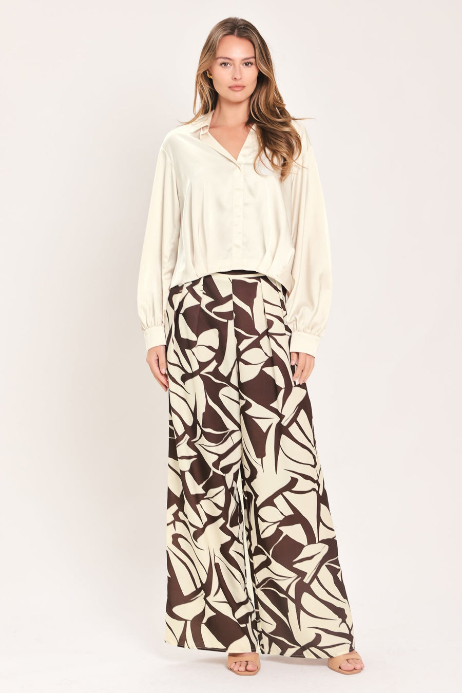 CANDLELIGHT COLLAR GRACE WOVEN TOP