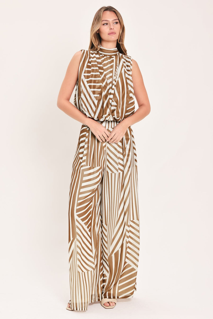LATTE RIBBON RHAPSODY WOVEN TOP - Glamourous Grace
