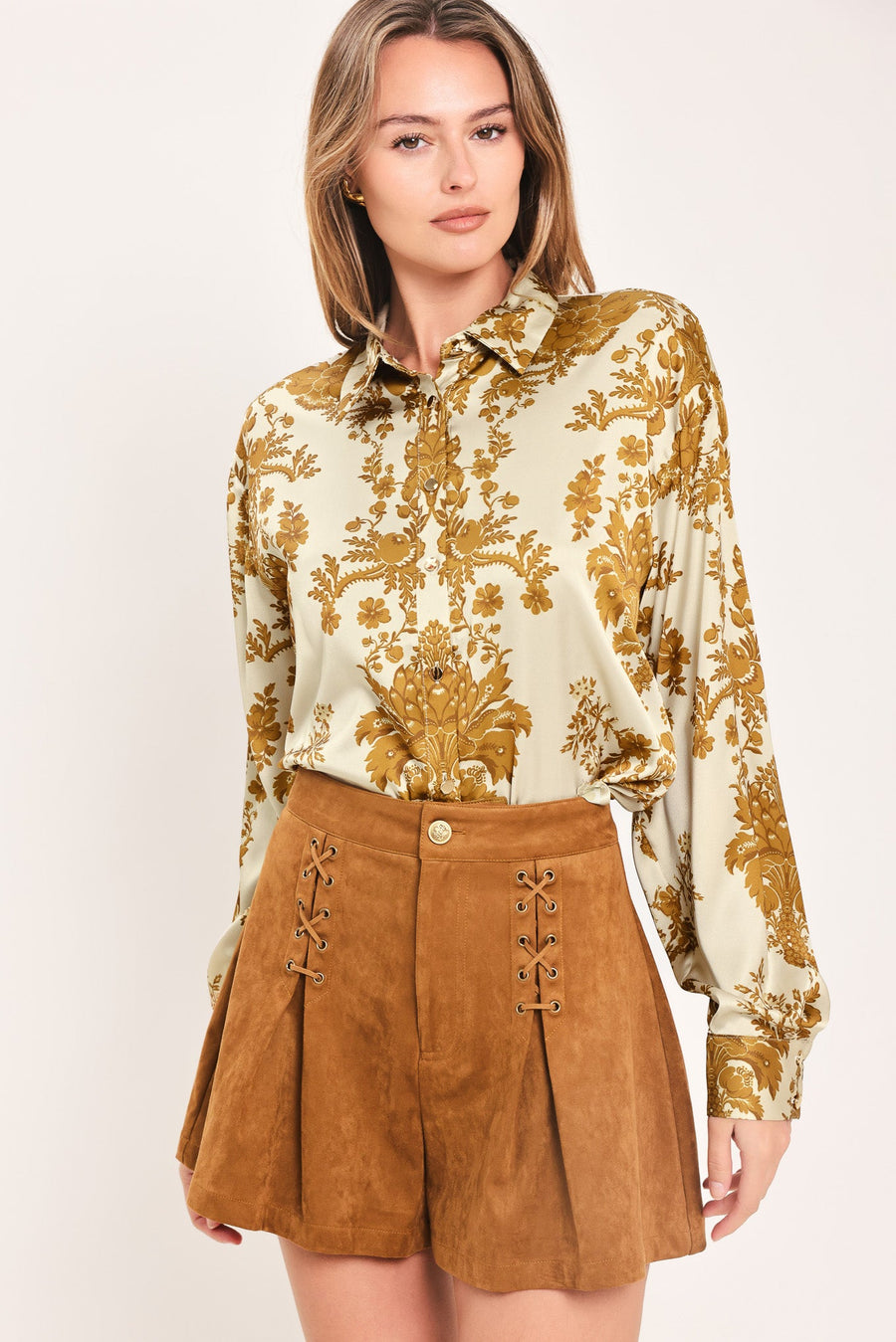 BAROQUE SUNSHINE WANDER WOVEN TOP - Glamourous Grace