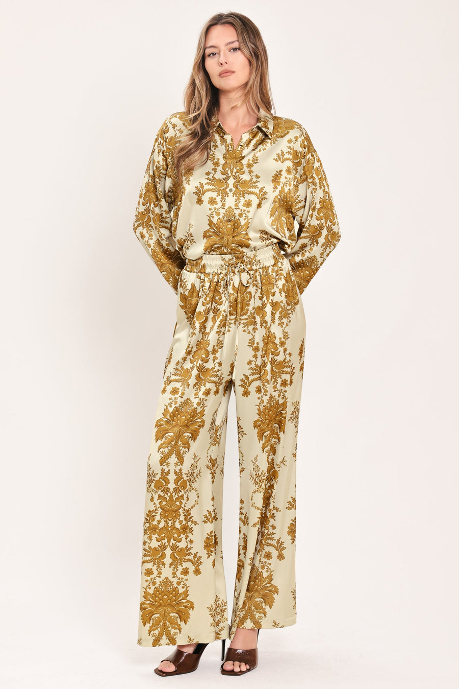BAROQUE SUNSHINE WANDER WOVEN TOP - Glamourous Grace